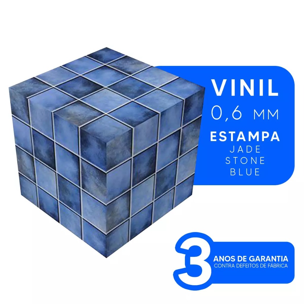 Vinil Jade Stone Blue Liquid Piscinas